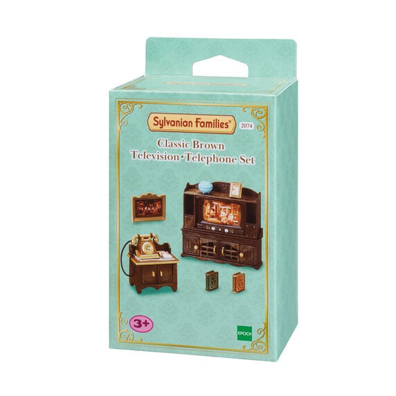 Set televisi&oacute;n y tel&eacute;fono cl&aacute;sico large image number 0