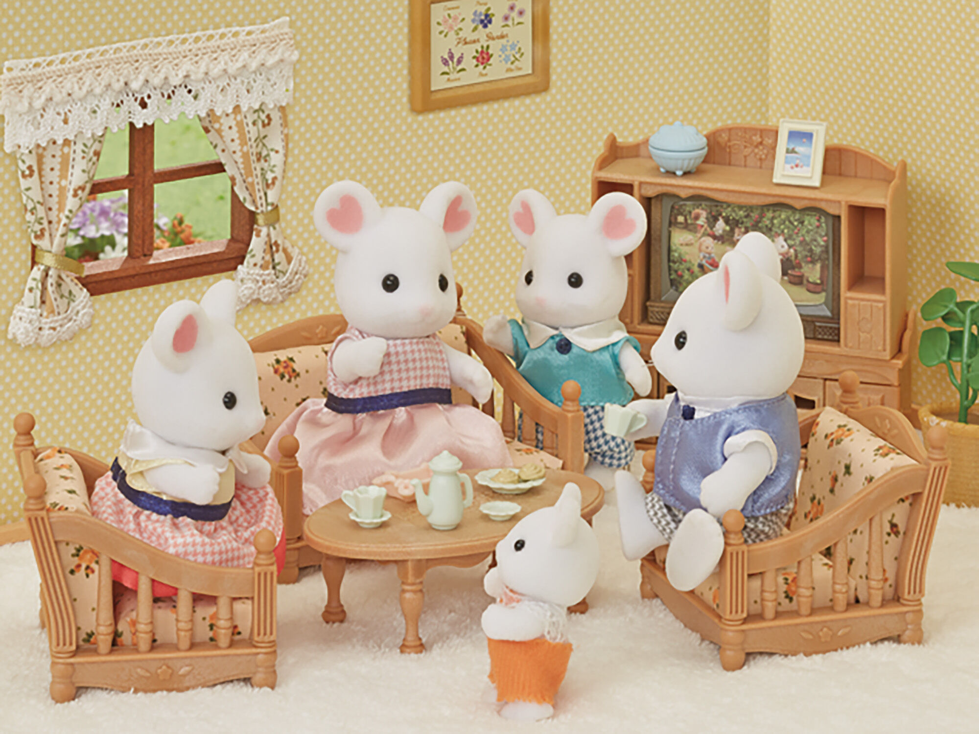 Familia Ratón Marshmallow - Tienda Oficial Sylvanian Families