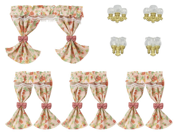 Set de candelabros y cortinas large image number 1